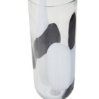 Large Glass Vase with Abstract Pattern