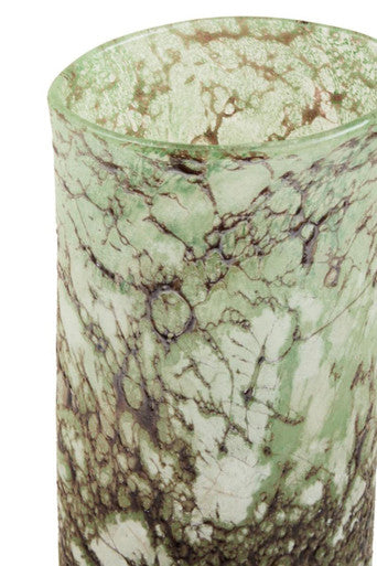 Small Glass Marble Effect Vase