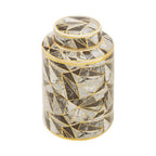 Small Marble Effect Pattern Ceramic Jar