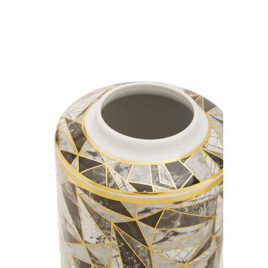 Small Marble Effect Pattern Ceramic Jar