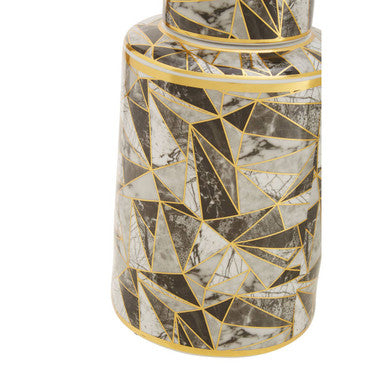 Small Marble Effect Pattern Ceramic Jar
