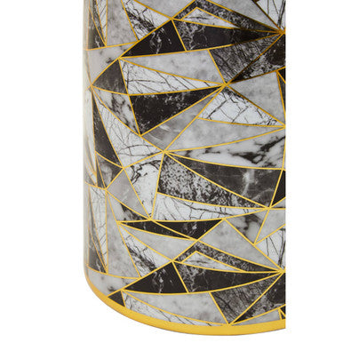 Large Marble Effect Pattern Ceramic Jar