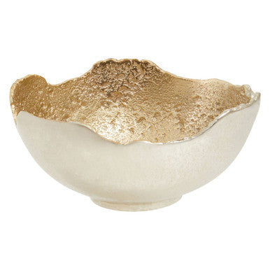 Small Nickel and Gold Finish Bowl