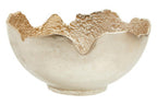Large Two Toned Silver and Gold Finish Bowl