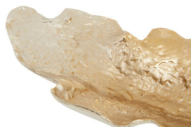 Large Ombre Silver and Gold Finish Dish