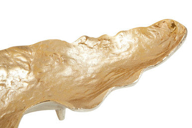 Large Ombre Silver and Gold Finish Dish