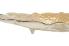 Large Ombre Silver and Gold Finish Dish