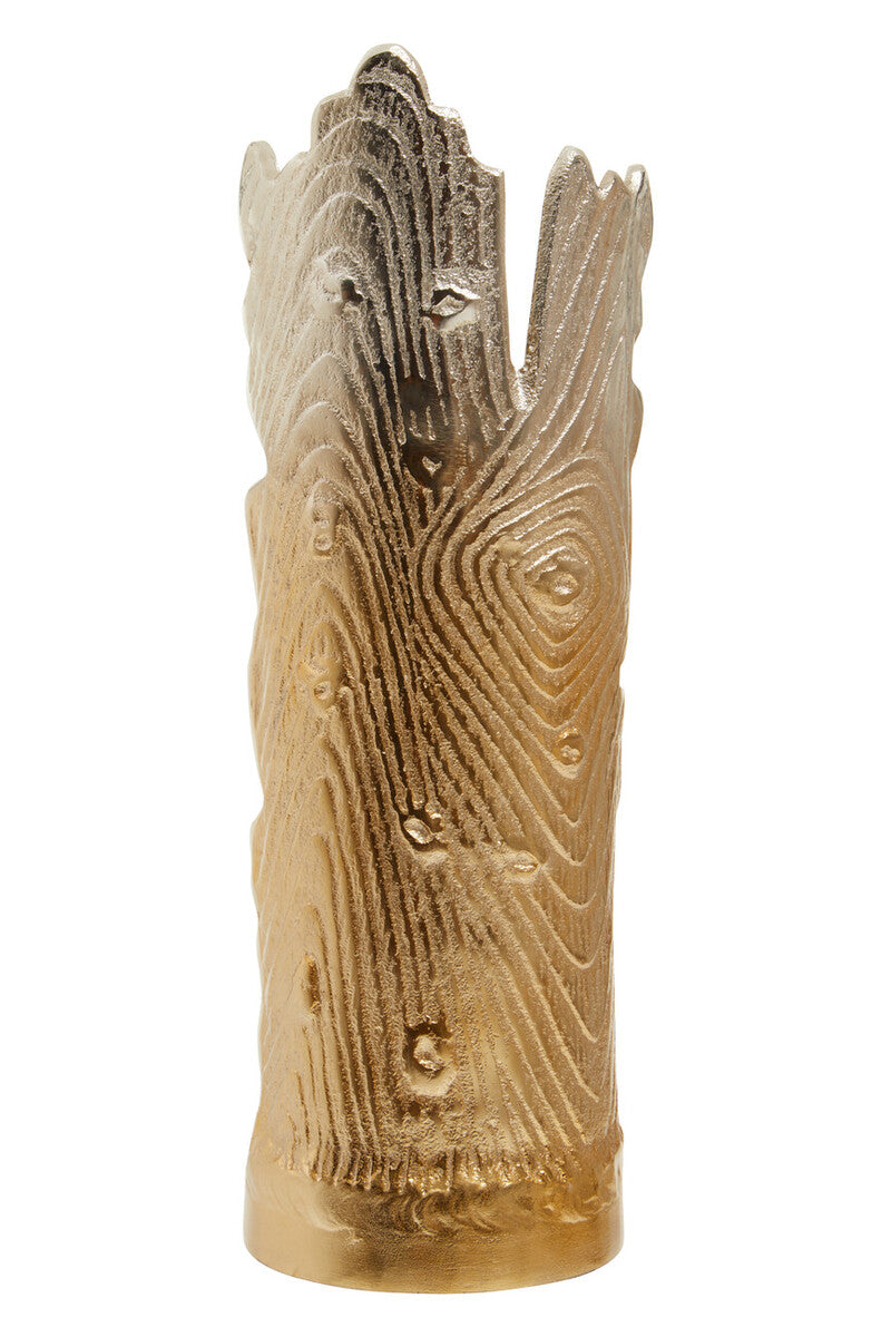 Large Ombre Silver and Gold Finish Candle Holder