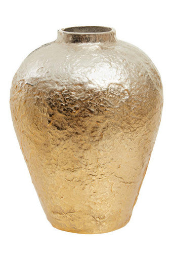 Large Ombre Silver and Gold Finish Vase