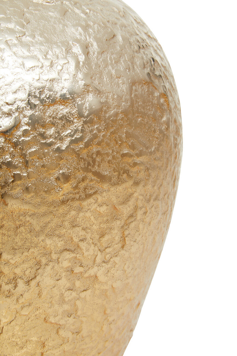 Large Ombre Silver and Gold Finish Vase
