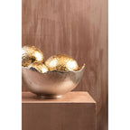 Set of Three Ombre Silver and Gold Finish Deco Balls