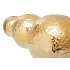 Set of Three Ombre Silver and Gold Finish Deco Balls