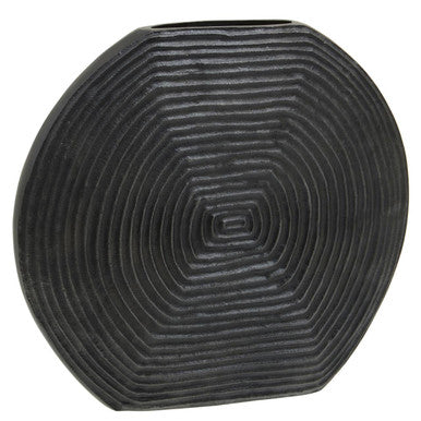 Textured Grey Aluminium Large Vase
