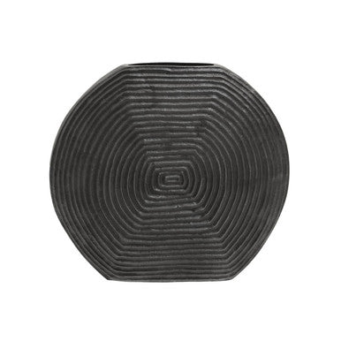 Textured Grey Aluminium Large Vase