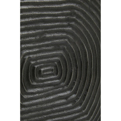 Textured Grey Aluminium Large Vase