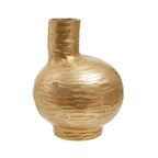 Small Abstract Gold Finish Vase