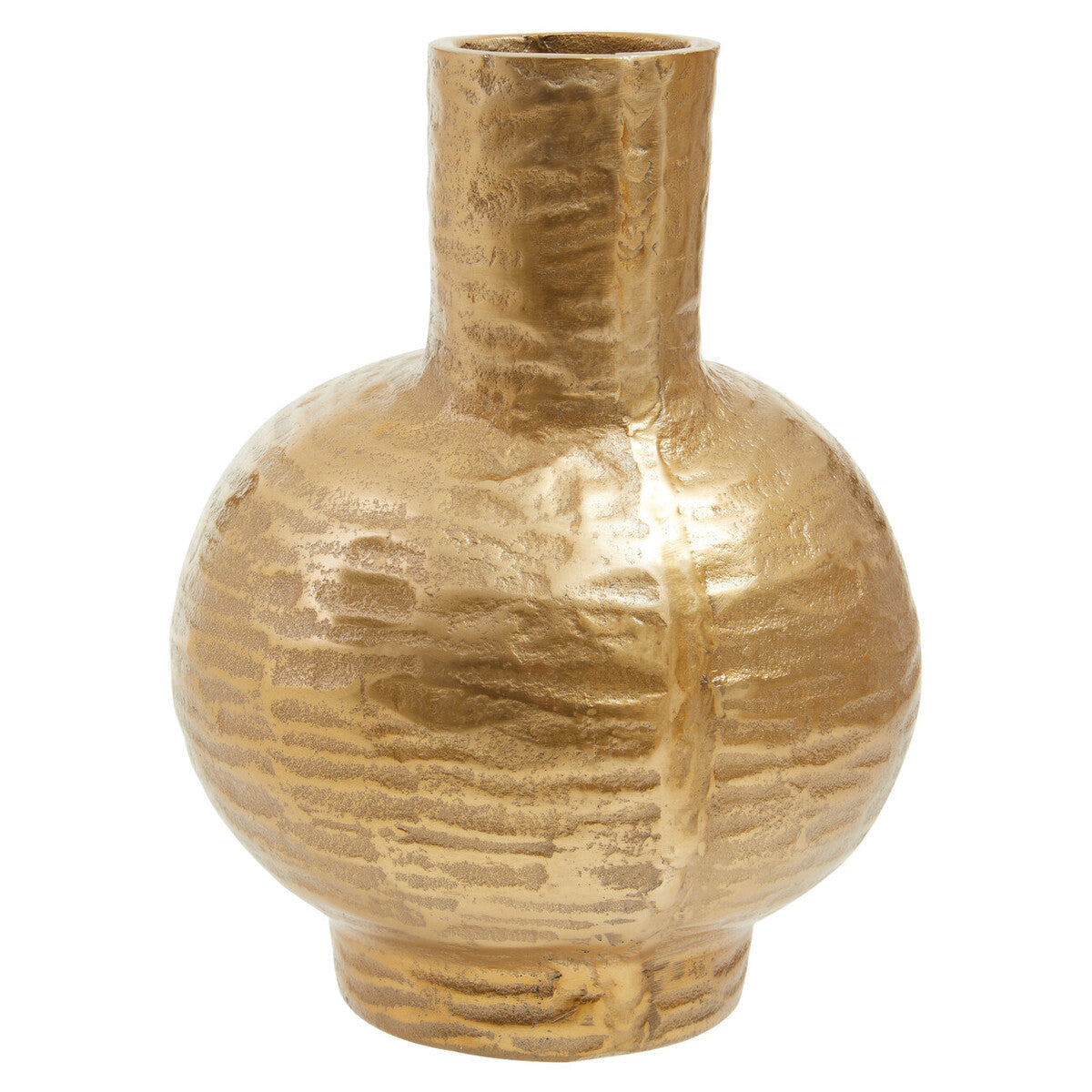 Small Abstract Gold Finish Vase