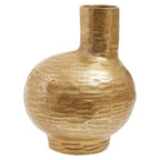 Small Abstract Gold Finish Vase