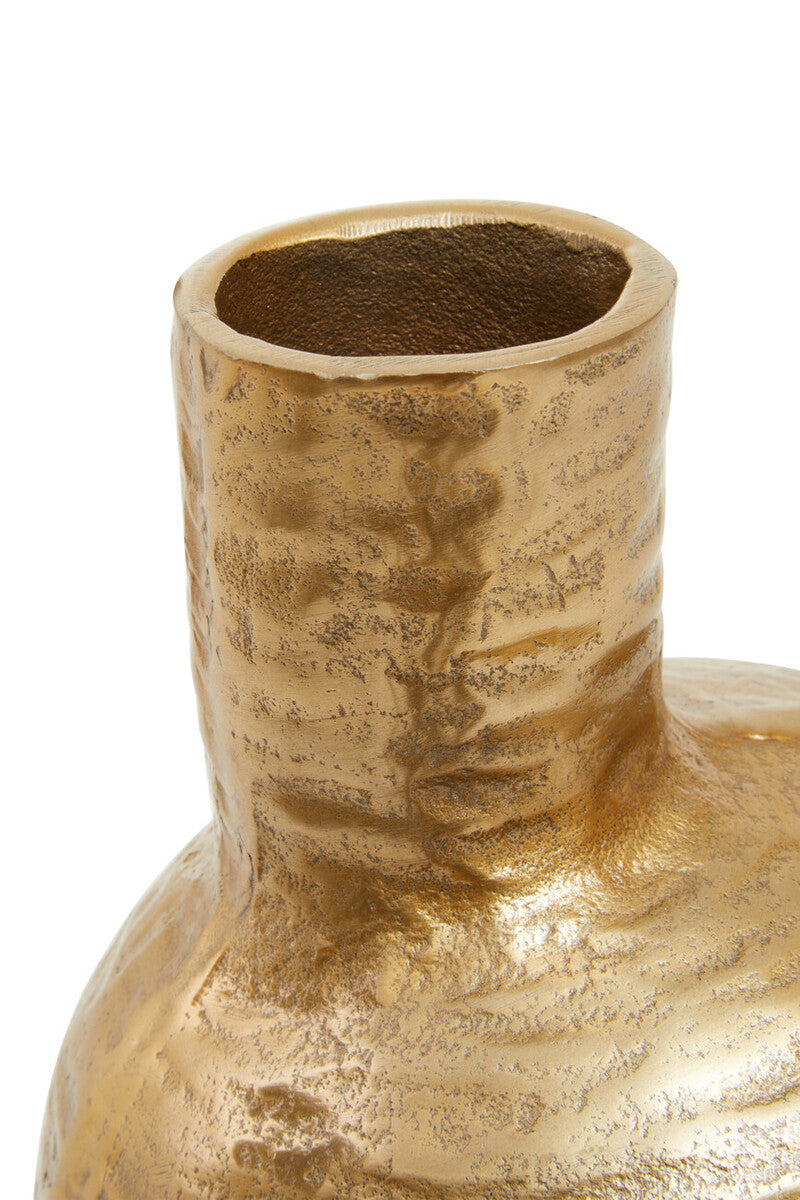 Small Abstract Gold Finish Vase
