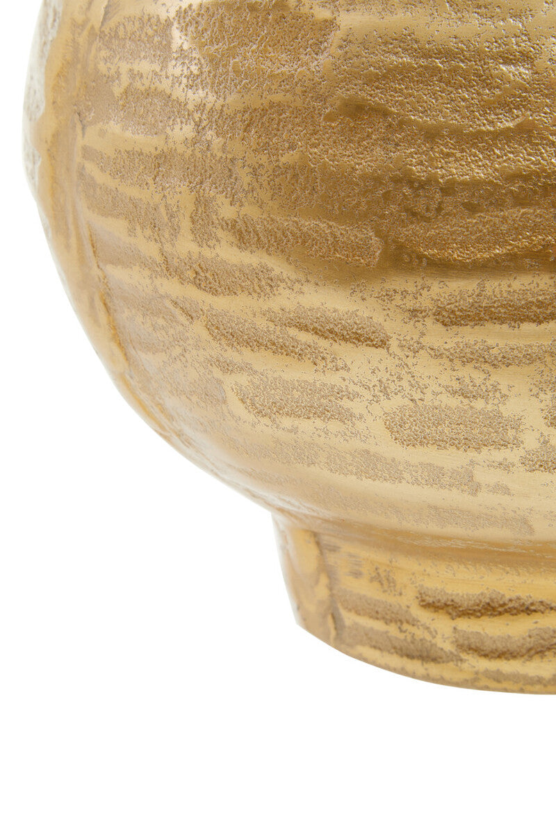 Small Abstract Gold Finish Vase