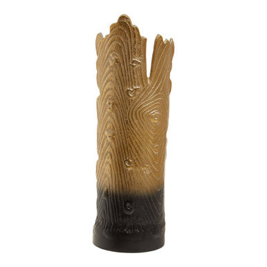 Black and Gold Finish Large Ombre Candle Holder