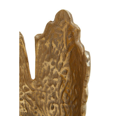 Black and Gold Finish Large Ombre Candle Holder