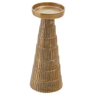 Large Gold Finish Candle Holder