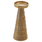 Large Gold Finish Candle Holder