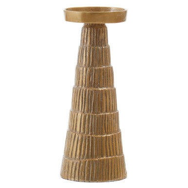 Large Gold Finish Candle Holder