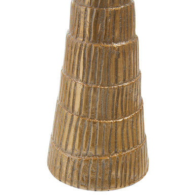 Large Gold Finish Candle Holder