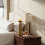 Large Gold Finish Candle Holder