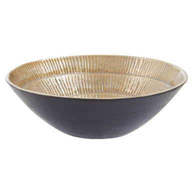 Small Black and Gold Finish Bowl
