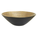 Large Black and Gold Finish Bowl