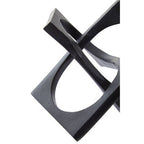Black Finish Square Knot Sculpture