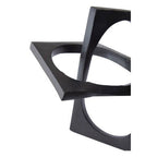 Black Finish Square Knot Sculpture