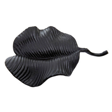 Black Finish Leaf Dish