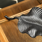 Black Finish Leaf Dish