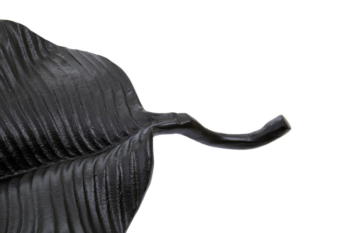 Black Finish Leaf Dish