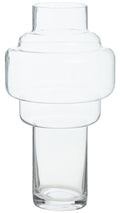Stacked Design Large Glass Vase