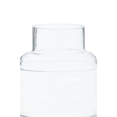 Stacked Design Large Glass Vase