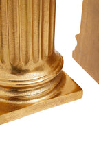 Set of 2 Gold Pillar Bookends
