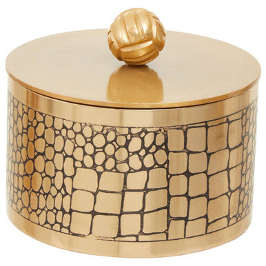 Large Croc Pattern Trinket Box