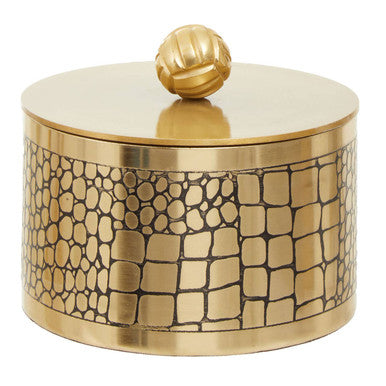 Large Croc Pattern Trinket Box