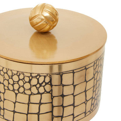 Large Croc Pattern Trinket Box