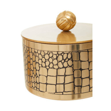 Large Croc Pattern Trinket Box