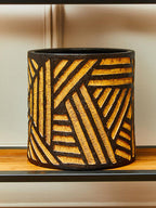 Natural and Black Planter