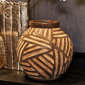 Round Brown Vase