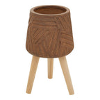 Brown Planter with Angular Legs