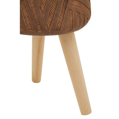 Brown Planter with Angular Legs
