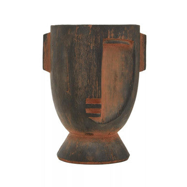 Large Rustic Face Planter